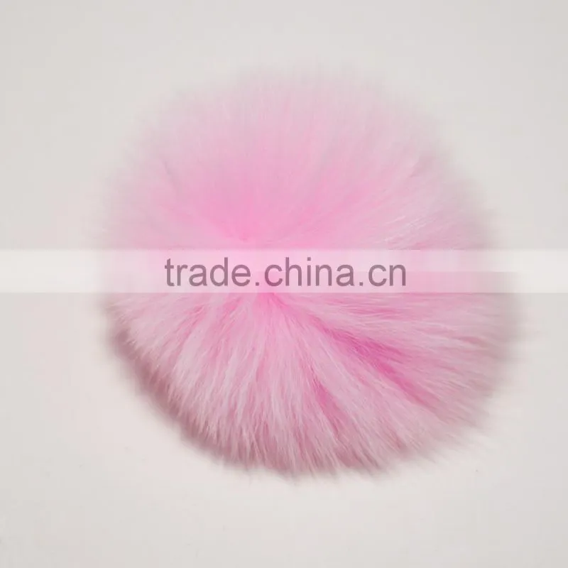 wholesale Genuine colorful real fox fur pompoms