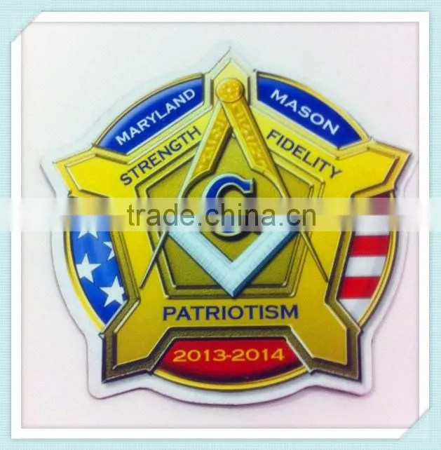 promotional paper printed epoxy fridge magnet