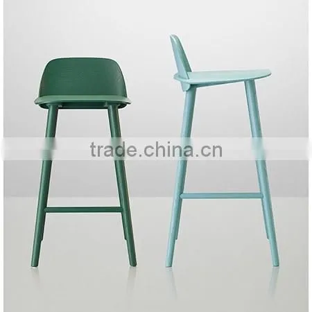 2016 coloful modern wooden stool used bar furniture