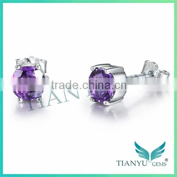 New Style Fashion Earrings Super White Moissanite Diamond Earrings Sapphire Earring