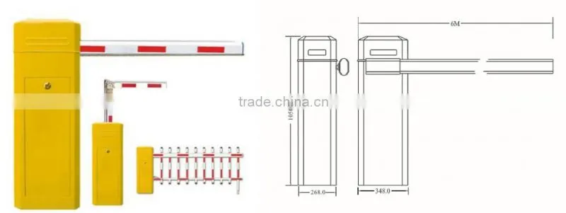 boom barrier gate for toll system