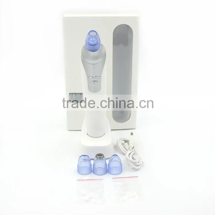 4 Interchangeable Attachment LCD Electricity Display Comedo Suction Beauty Machine