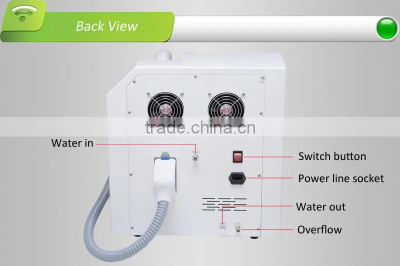 IPL SHR machine, ergonomic&streamlined handpiece,irtegrating SHR and IPL operation interface