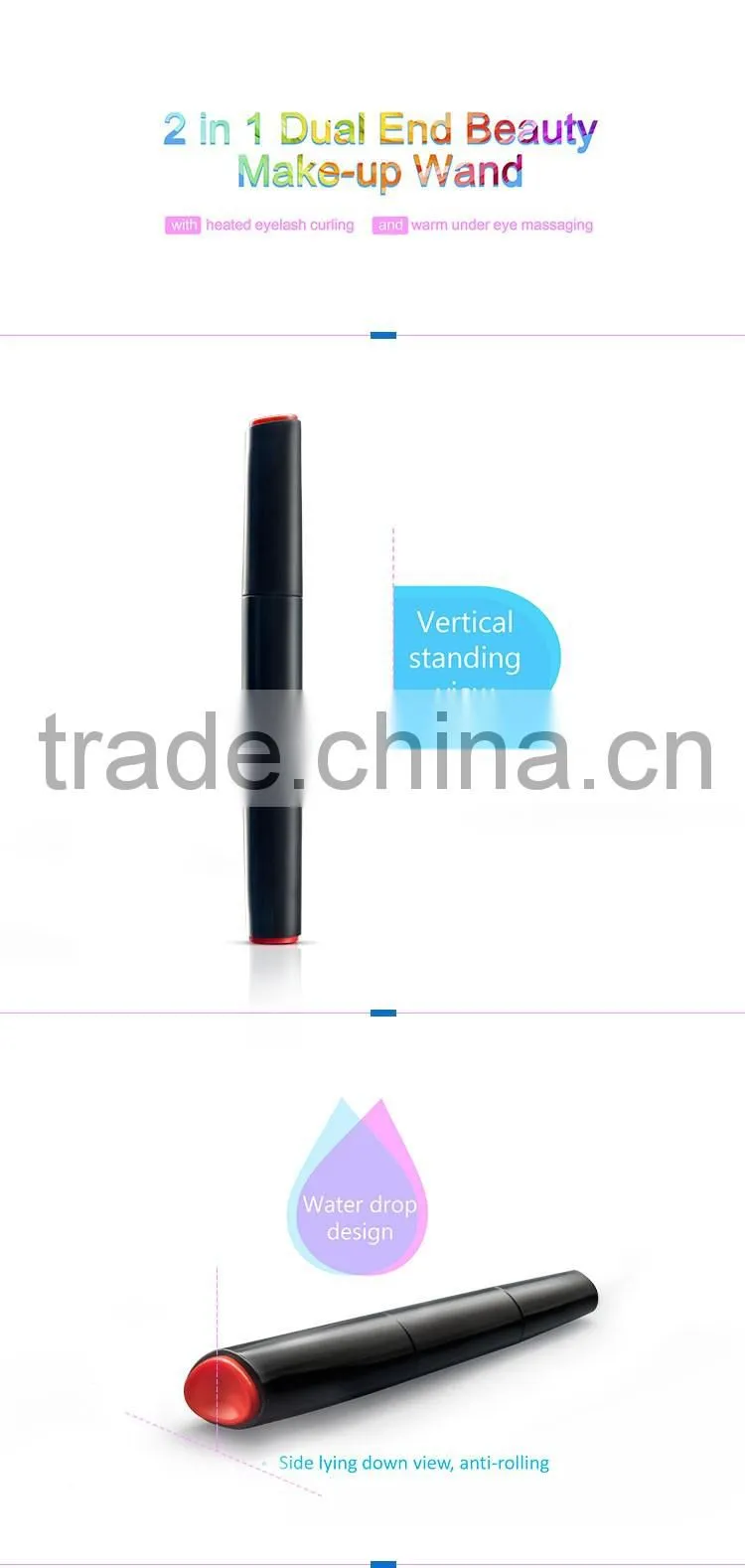 Black 2 in 1 beauty wand
