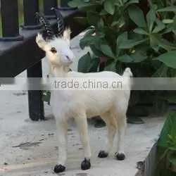 small size plush plastic goat toy