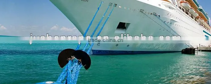 Dock line ropes with stainless steel thimble