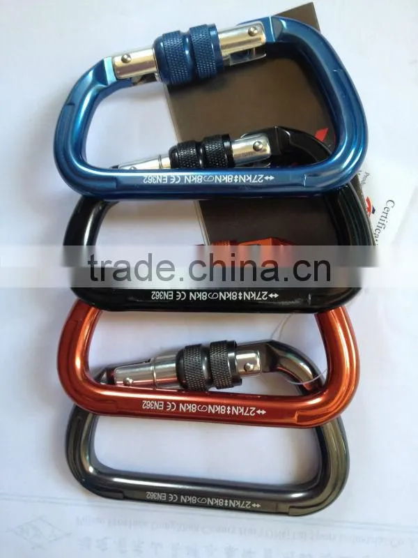 D-shaped carabiner, Mountaineering Aluminum Alloy carabiner, climbing safety carabiner, ANPEN D-shaped Kaarabiner