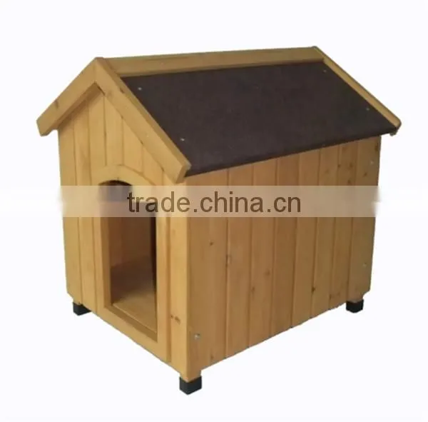 large outdoor wooden chicken coop house with bitumen roof