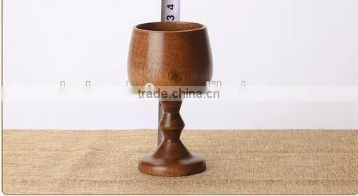Wooden wine mugs