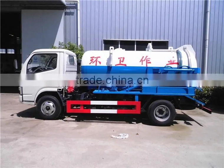 DF 4 cubic meters sewage truck, small sweage truck for sale