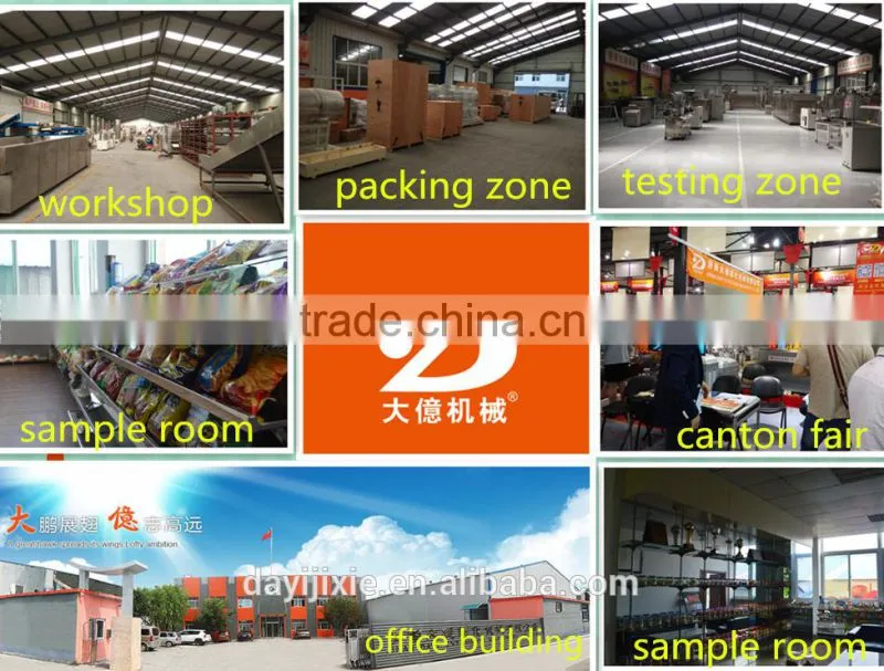 Double-Screw Extruder for Puff Snack, Core-filling Snack, Corn Flakes, Cereals with 150~350kg/h