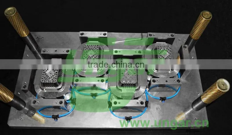 UNGAR High Quality Productive 4 Cavities Aluminum Food Container Making Forming Moulds with CNC Control System by EU Standards