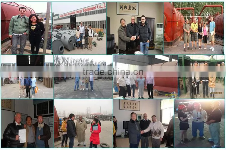 Pyrolysis gasifier plastics raw material to oil pyrolysis machine