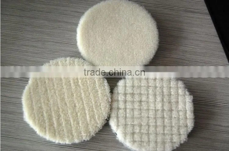 Bevel Edge Wool + foam car polishing pad / adhesive foam pads