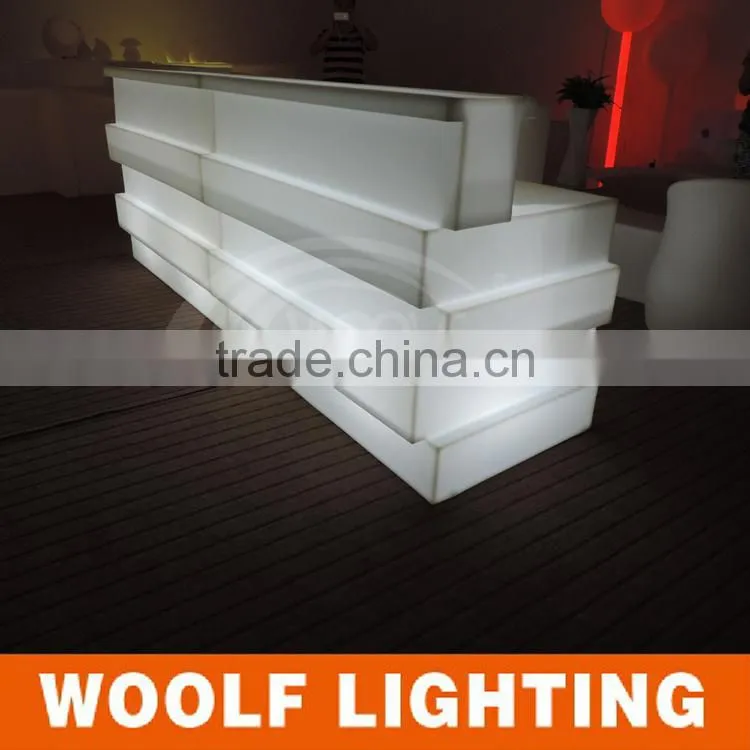 Unique Design LED Light Luminous Color Changing Bar Counter