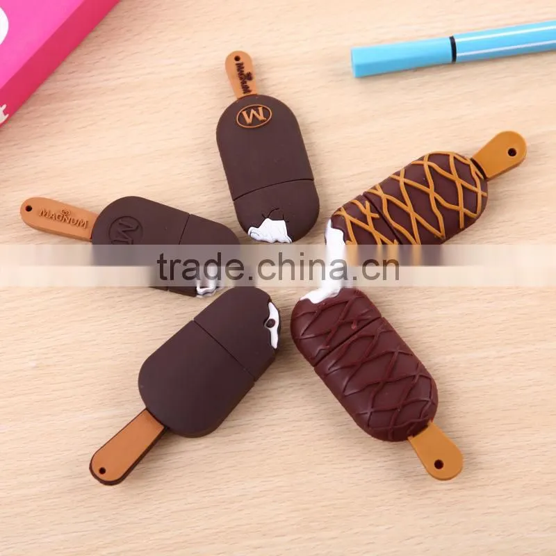 ice cream shaped usb flash drive wholesale customized cheap pvc usb stick