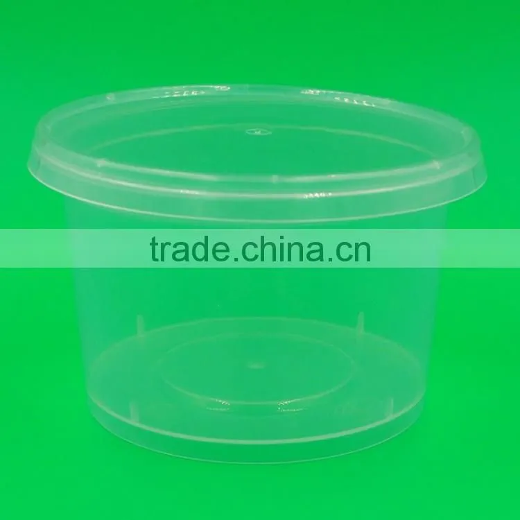 310ml Custom Disposable Plastic Soup Bowl, Microwave Soup Cup with Lid