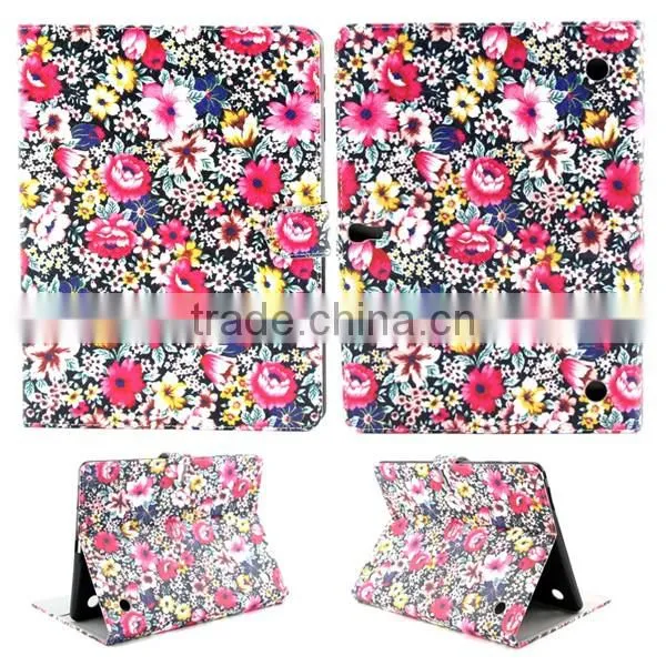 Hot selling Tablet case wallet flip leather case for Samsung T800, leather case