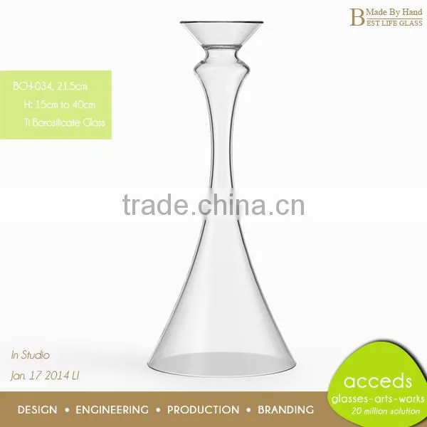 Wholesale Cheap Tall Glass Candle Holders