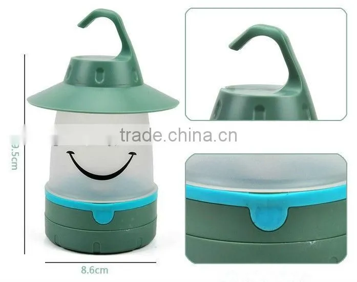 Supply multifunctional portable smiling face camping lamp / Camping Light