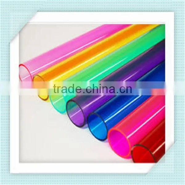 High quality 75OD transparent acrylic clear plastic tube pipe
