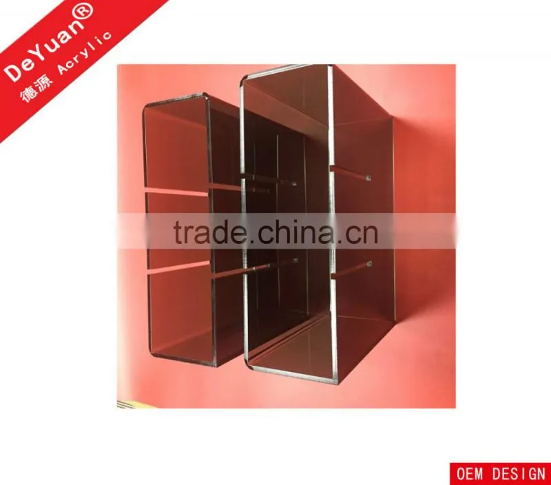 China Wholesale Pirce Black 5 Compartments Acrylic Wine Bottle Holder