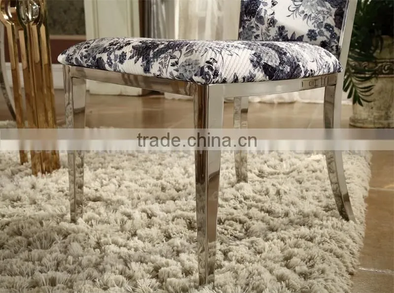 Wholesale stainless steel dining chair for dining room