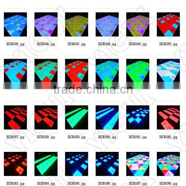 CE,RoHS Certification and RGB Emitting Color 3D Led Dance Floor