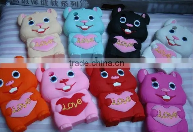 Silicone case for mobile phone bag