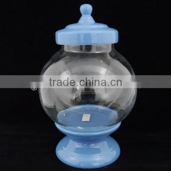 multi function glass juice water dispenser with metal storage bucket