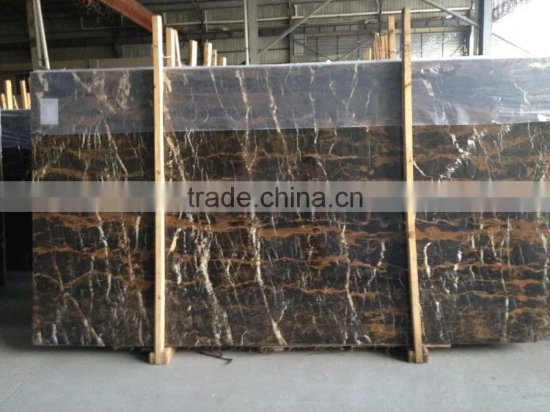 Cheapest Chinese Nero Portoro marble,black marble slabs and tiles