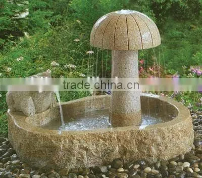 mini mushroom shape fountain water feature landscape a garden