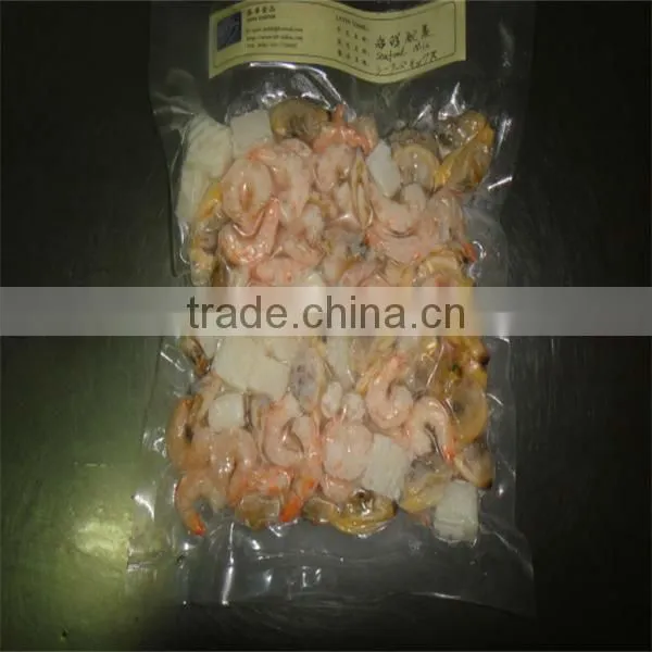 sea frozen cooked seafood-mix