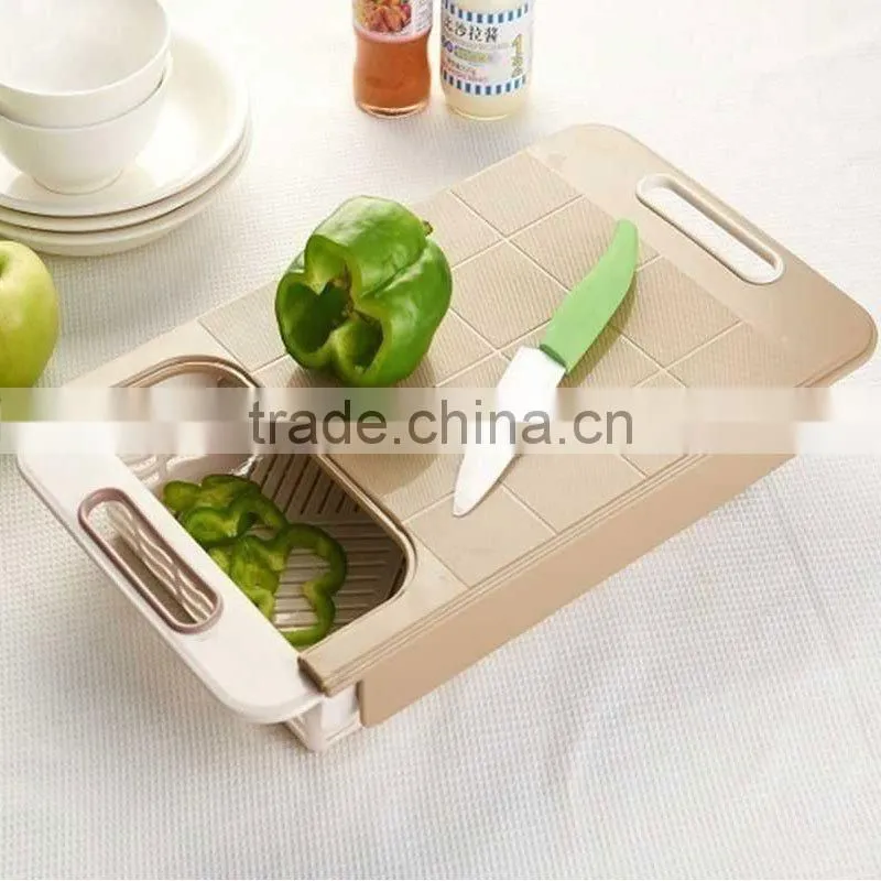 Antibacterial non slip plastic kitchen chopping blocks