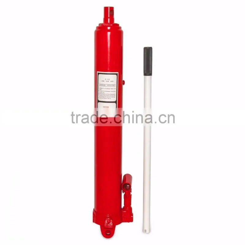 8 Ton Long Ram Jack with Hook Base