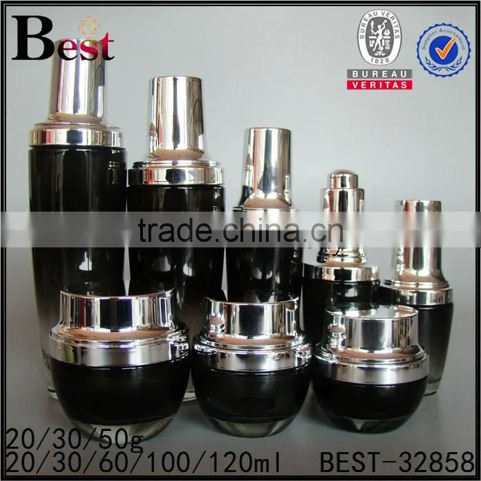 20ml perfume blue glass spray bottle, screw neck glass perfume bottle with plastic sprayer