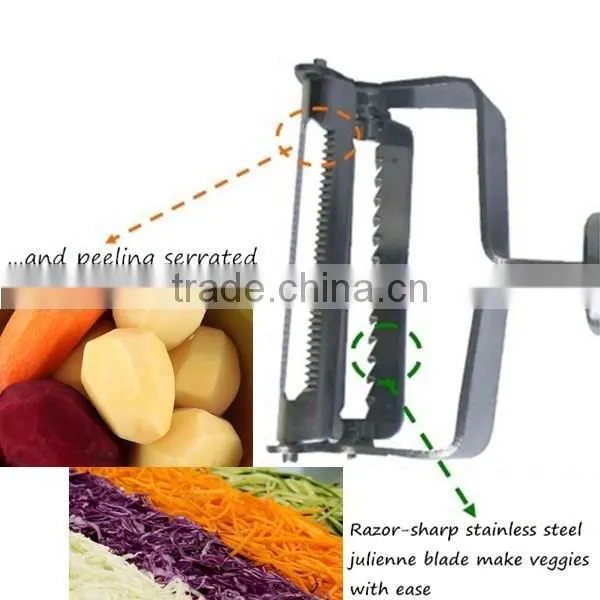 Ultra Sharp Stainless Steel Dual Julienne & Vegetable potato peeler