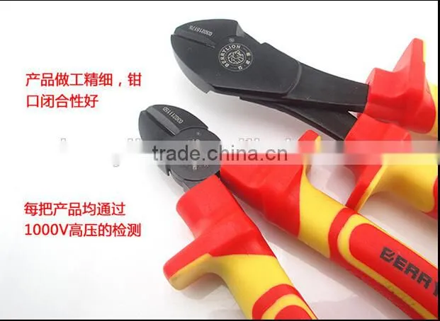 Berrylion tools 1000V VDE 7'' diagonal cutter pliers with plastic handle