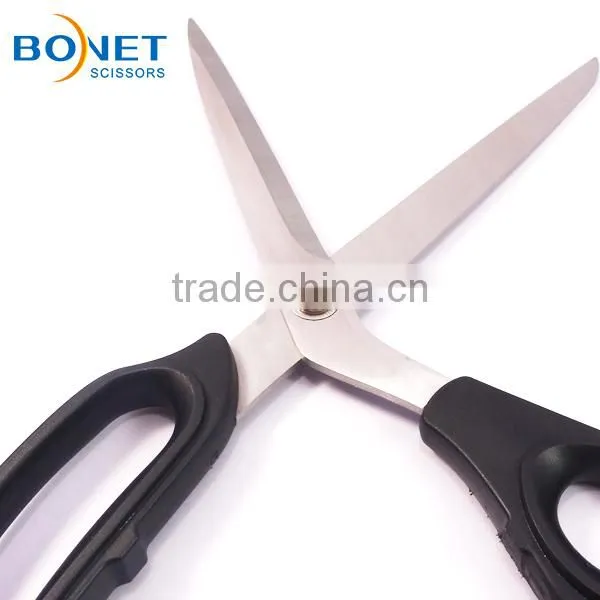 S14007 LFGB certificated 10" stainless steel plastic handle tailor heated scissors for fabric