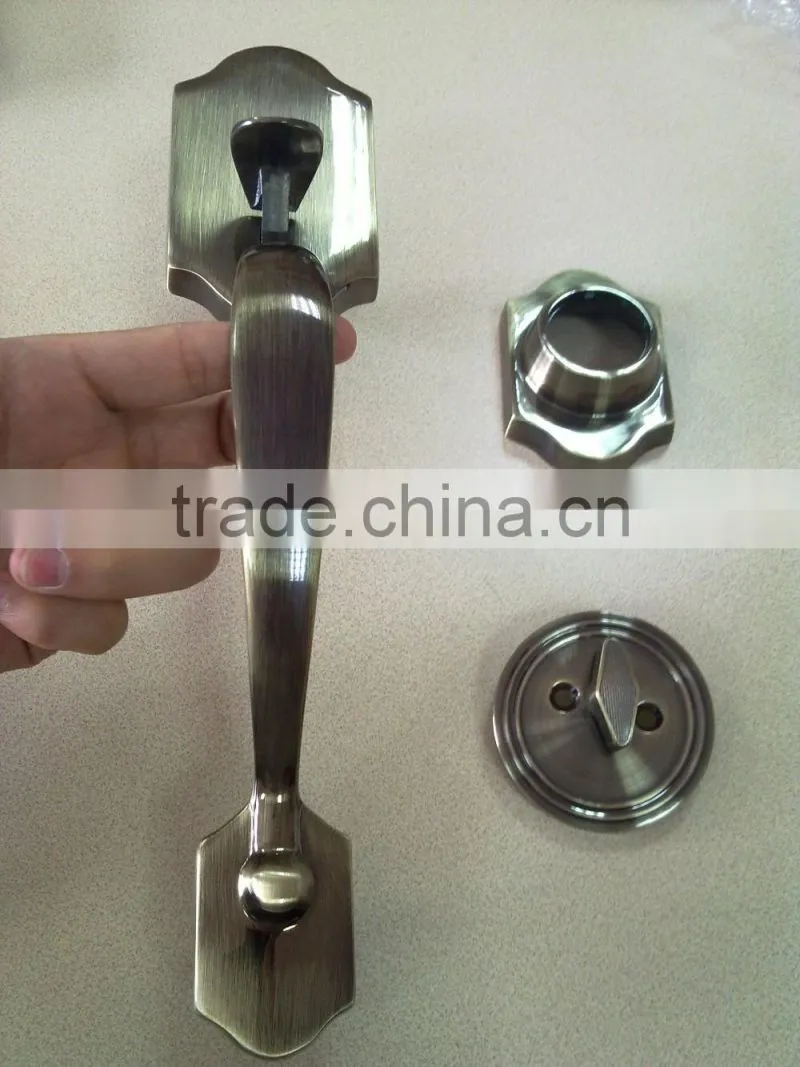 ANSI grade 2 brass hotel commercial residential door lever handleset lock