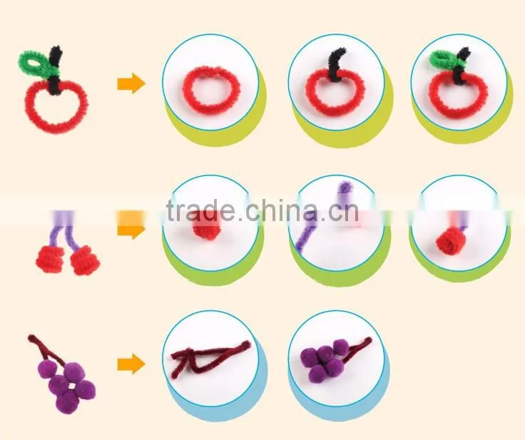 DIY Chenille Stem/DIY toys for kids 100pcs/bag