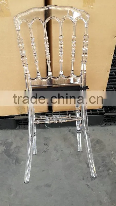wholesale clear resin wedding party renal crystal clear wedding chair