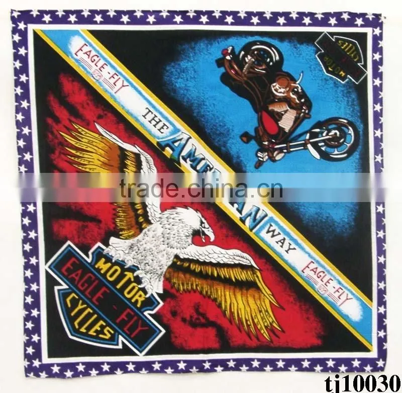 2016 Hot sale factory price I Love the USA designer kerchief