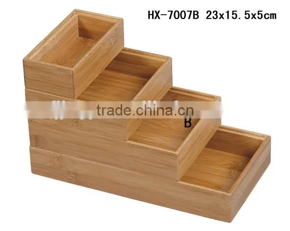 Hot selling bamboo kitchen storage box