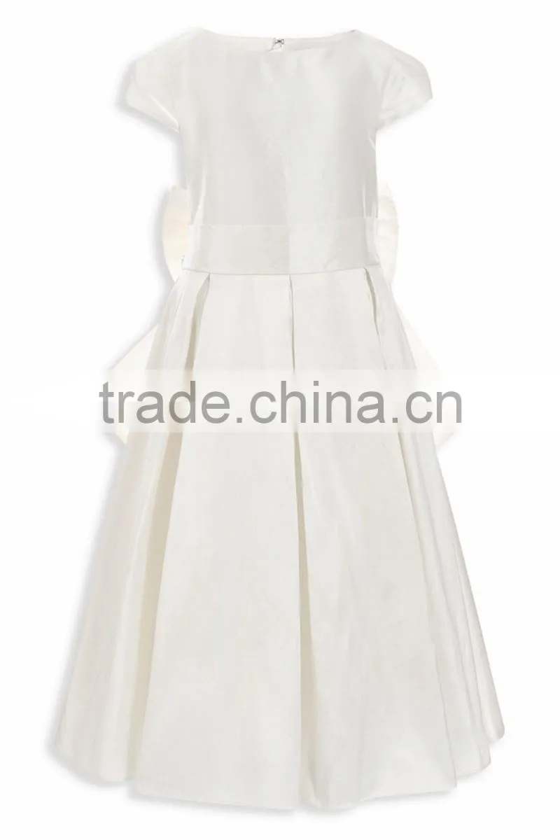 Child Bow Ivory Premium Bridesmaid Wedding Dress HSD8133