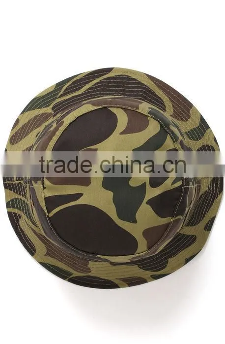 Men fashion blank custom camoflague bucket hat