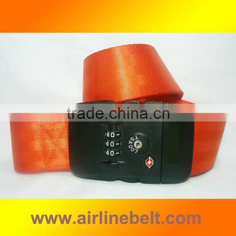 NEW Seatbelt orange luggage strap, top quality