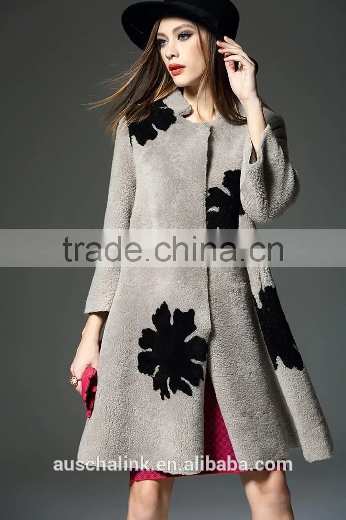 2016 german style high quality windproof womens wool coat