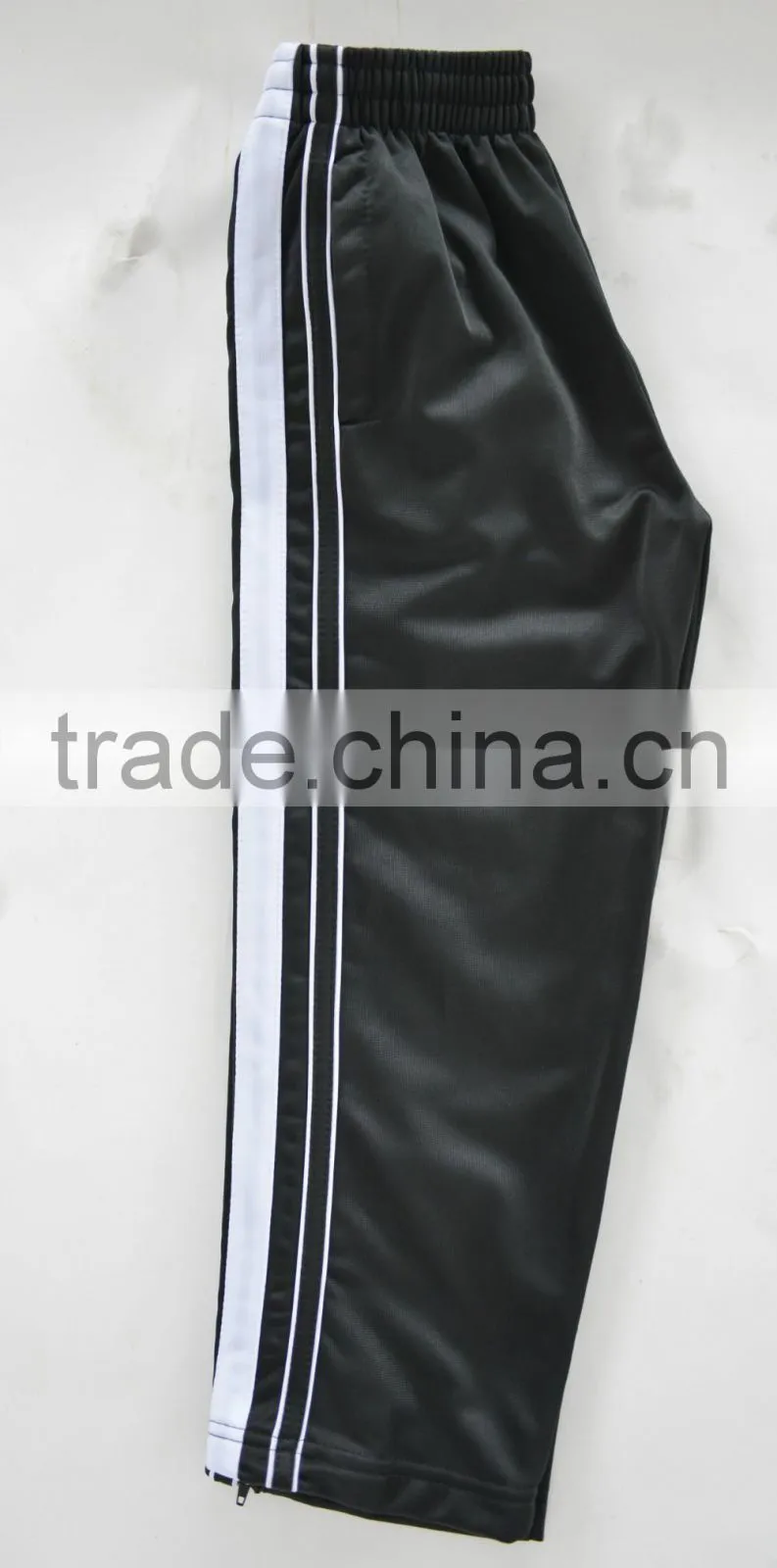 Popular men's 100% polyester tricot pants sport jogging pants