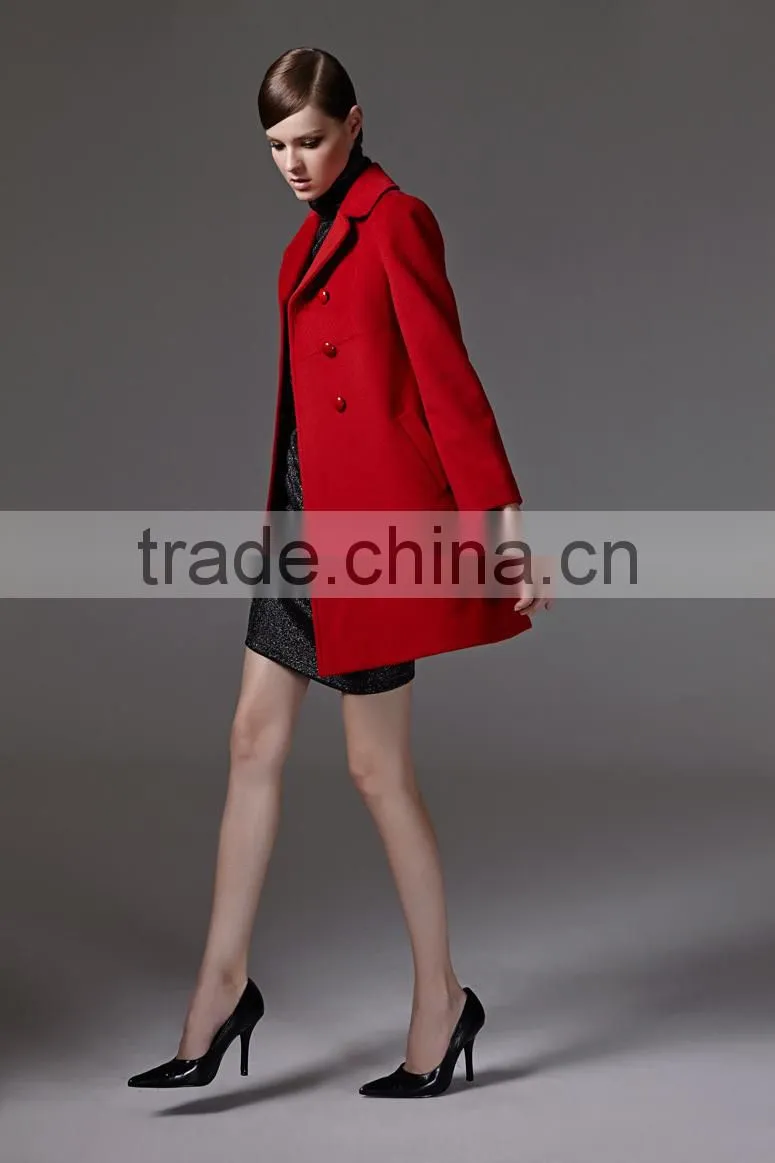 2014 winter hot selling good women overcoat